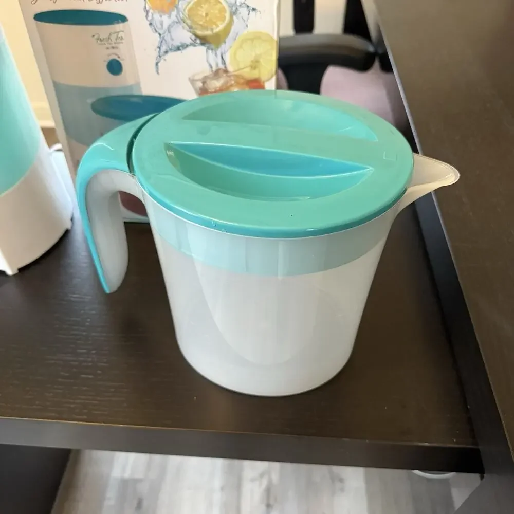 Mr. Coffee Iced Tea Maker TM70TS Teal Blue Pitcher Ice Tea 3 Qt Works Great!